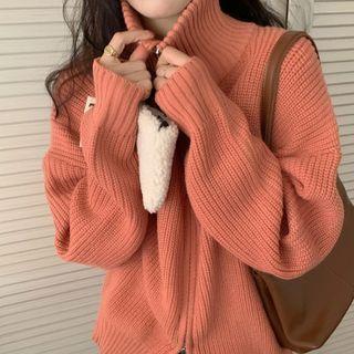 Double Zip Ribbed Top
