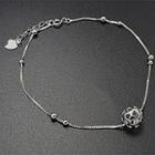 Cutout Ball 925 Sterling Silver Anklet