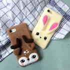 Fleece Animal Case For Iphone 6 / 6 Plus / 7 / 7 Plus
