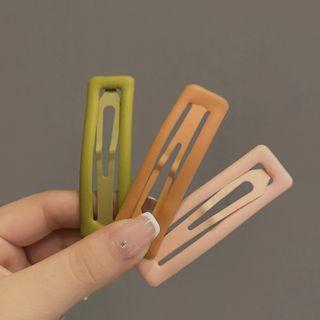 Set Of 5: Plain Alloy Hair Clip