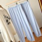 High-waist Jogger Pants Pants - Blue - One Size