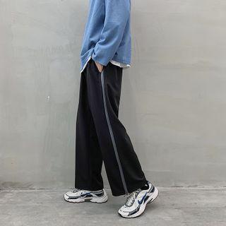 Zip Wide-leg Sweatpants