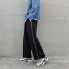 Zip Wide-leg Sweatpants