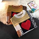 Heart & Geometric Sweater