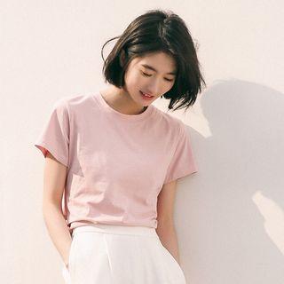 Plain Tie Back Short Sleeve T-shirt