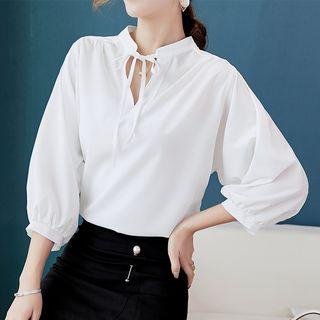 Tie-neckline Chiffon Blouse