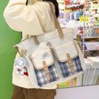 Buckled Shoulder Bag / Bag Charm / Set