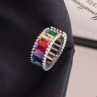 Rhinestone Rainbow Ring Ring - One Size