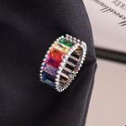 Rhinestone Rainbow Ring Ring - One Size