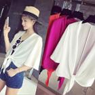 Elbow-sleeve Chiffon Jacket