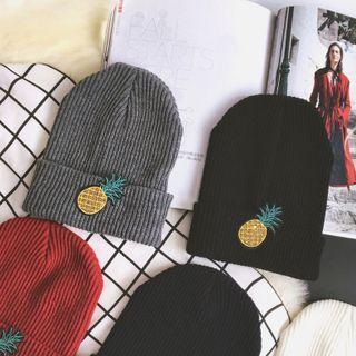 Pineapple Appliqu  Beanie
