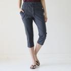 Drawcord Tapered Crop Pants