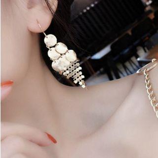 Metallic Dangle Earring Gold - One Size