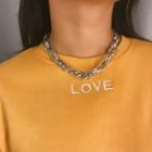 Aluminium Chunky Chain Necklace