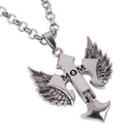 Mom Winged Cross Necklace