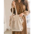 Drawcord Letter Shopper Bag