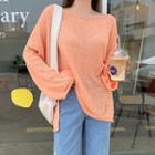 Roll-edge Summer Sweater