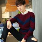 Chevron Stripe Knit Sweater