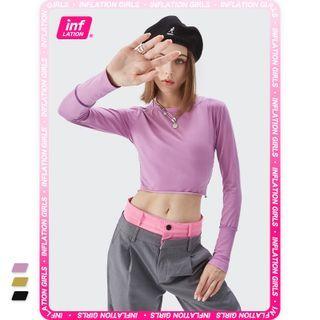 Paneled Crop T-shirt