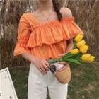 Asymmetric Ruffle Blouse