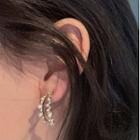 Freshwater Pearl Half Hoop Earring 1 Pair - As Shown In Figure - One Size