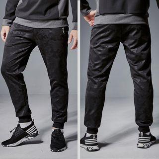 Drawstring Waist Camouflage Sweatpants