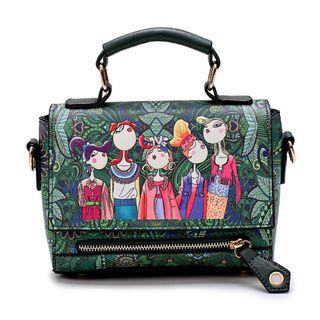 Printed Satchel Bag
