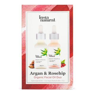 Instanatural - Argan & Rosehip Organic Facial Oil Duo Set Of 2: 30ml / 1 Fl Oz