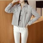 Button Jacket Gray - One Size