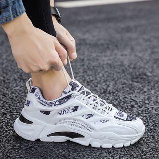Print Panel Chunky Sneakers