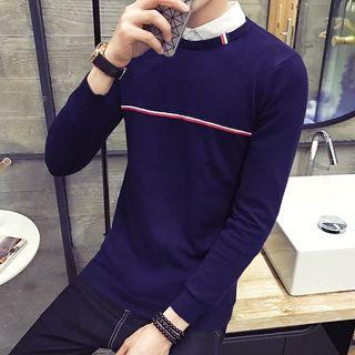 Striped Applique Sweater