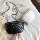 Quilted Faux-leather Belt Bag