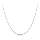 Fashion Simple Plated Platinum Snake Necklace Silver - One Size
