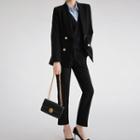 Double-breasted Blazer / Dress Pants / Long-sleeve Shirt