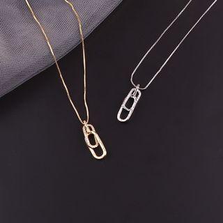Interlocking Lettering Pendant Necklace Box Set