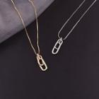 Interlocking Lettering Pendant Necklace Box Set