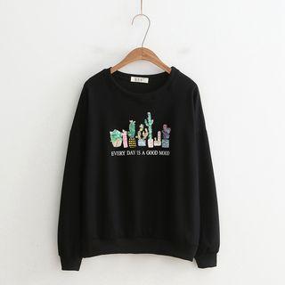 Cactus Sequined Sweatshirt