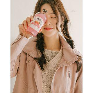 Convertible-hood Parka For Spring Season