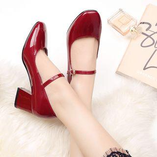 Chunky Heel Mary Jane Shoes