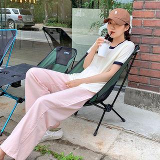 Pastel Wide Cotton Pants