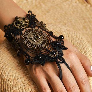 Bracelet Glove 14186 - Dark Gold & Black - One Size