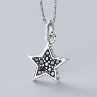 925 Sterling Silver Star Pendant S925 Silver - Only Pendant - As Shown In Figure - One Size