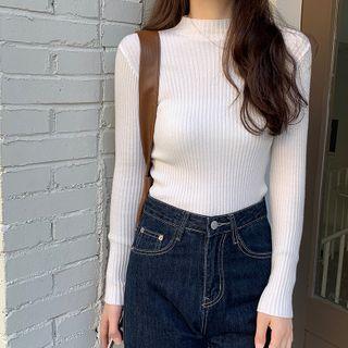 Skinny Semi High-waist Plain Top