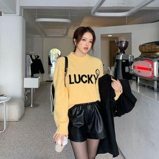 Letter Smiley-printed Sweater