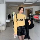 Letter Smiley-printed Sweater