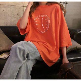 Elbow Sleeve Oversize Logo T-shirt