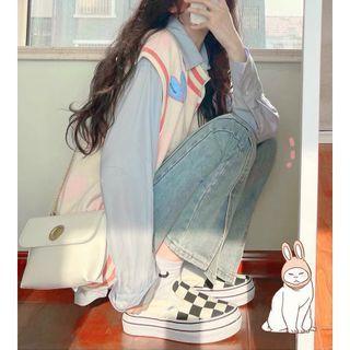 Sweater Vest / Shirt / Jeans