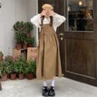 Long Sleeve Plain Shirt / Plain Pinafore Dress (various Designs)