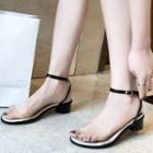 Ankle Strap Clear Sandals