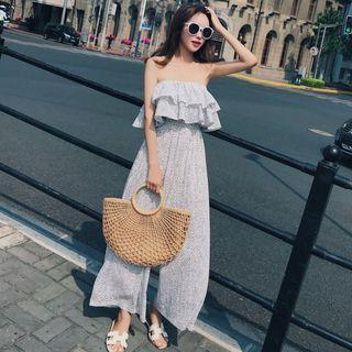 Strapless Dotted Jumpsuit